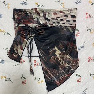 edikted Asymmetrical Going Out Top